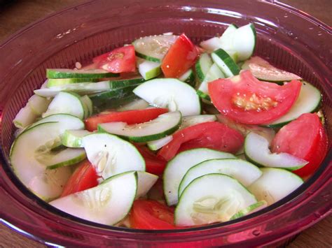 Simple Cucumber Tomato Salad Low Carb Yum