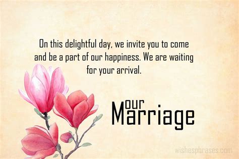 Marriage Invitation Message Marriage Invitations Wedding Messages