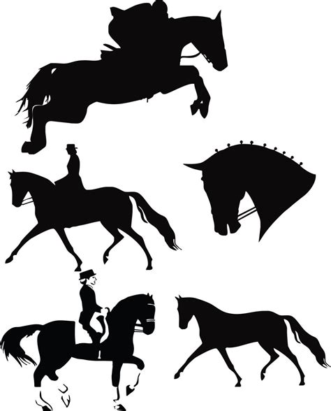 Dressage Horse Equestrian Jumping English Riding File Download Svg Eps
