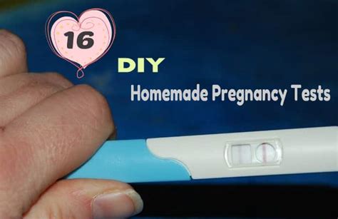 16 Easy Homemade Pregnancy Tests Make A Diy Pregnancy Tester
