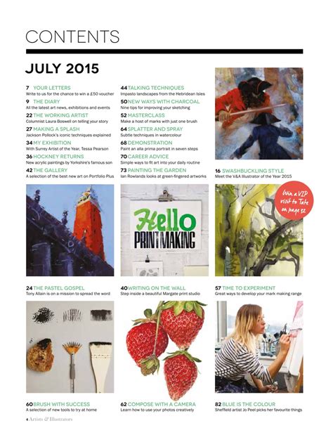Artists And Illustrators Magazine July 2015 Back Issue