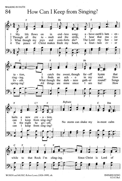 All things are mine since i am his—. HOW CAN I KEEP FROM SINGING | Hymnary.org
