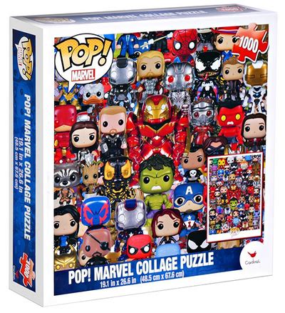 Funko pop puzzle marvel 100 piece not 1000 piece red hulk iron man spider venom. Marvel Funko Pop 1000 Piece Puzzle Mazel