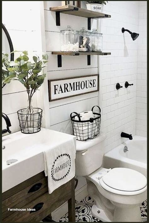 Farmhouse Decor On A Budget In 2020 Guest Bathroom Remodel Bathroom