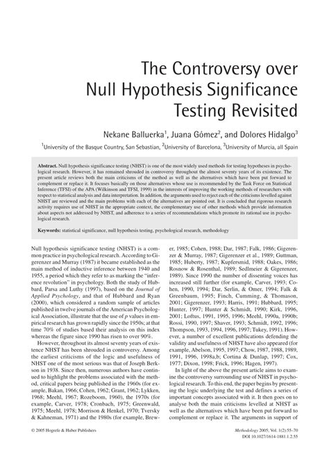 Our definition of a hypothesis stresses that it can be tested. Formidable Example Of Null Hypothesis In Research Paper ...