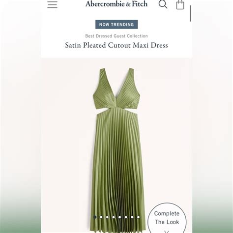 Abercrombie And Fitch Dresses Abercrombie Fitch Pleated Satin Cutout