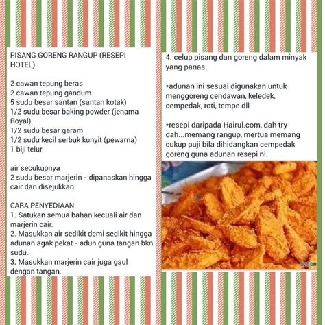 Cucur pisang, cucur ubi, cucur cempedak dan cucur jagung merupakan sejenis makanan ataupun kuih muih yang enak di makan ketika waktu petang. RESEPI PISANG GORENG RANGUP | Pisang