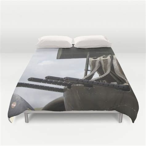 B 25h Nose Guns Duvet Cover By Roger Wedegis Society6 Duvet Covers