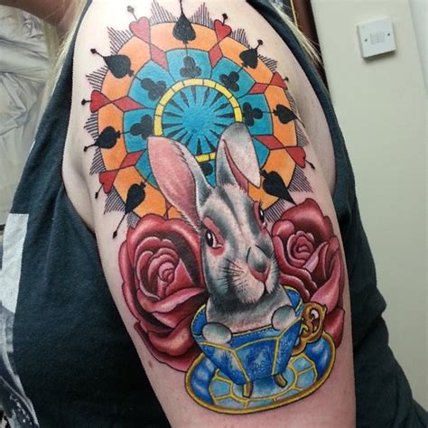 Disney Alice In Wonderland White Rabbit Tattoo Tattoo Ideas And