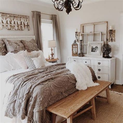 Inspiring 20 Awesome Rustic Farmhouse Style Bedroom Design Ideas