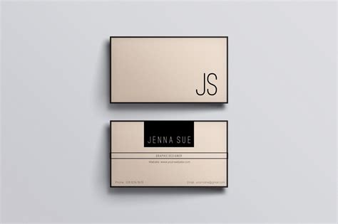 An elegant business card template, perfect for your next project. Elegant business card template By Chic templates | TheHungryJPEG.com