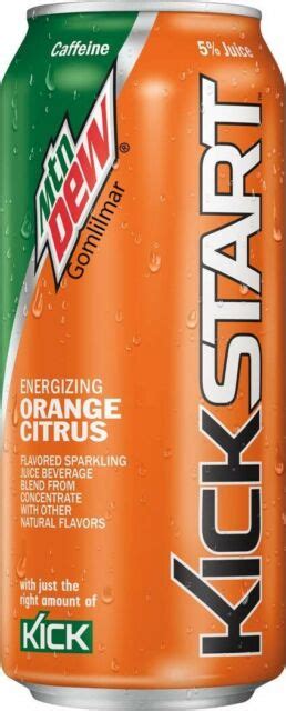 Mountain Dew Kickstart Orange Citrus 16 Fl Oz 12 Count Free Shipping EBay