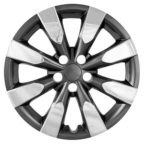 16 8 Spoke Chromecharcoal Wheel Cover Hubcaps For 2014 2017 Toyota