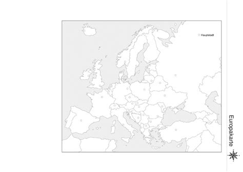 Gemessen an der weltweiten landfläche von 149,6 mio km² beträgt der anteil europas mit 10,180 mio km² nur ~7. Europakarte - Staaten und Hauptstädte: Verlage der ...