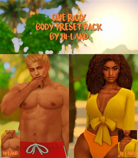 Black Sims Body Preset Cc Sims 4 Uadgets Athletic Body