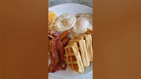 Canada Breakfast 2egg 2ham 2bacon 🍳🥓🍞 캐나다 아침식사 Youtube