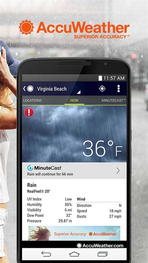 Daily forecast & live weather maps. AccuWeather's Android App Updated To Version 4.0 With A ...
