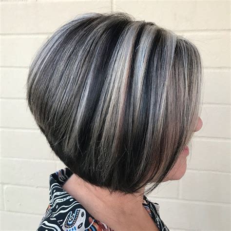 Gorgeous Hairstyles For Gray Hair To Try In Frosted Hair Gray Hair Highlights Short
