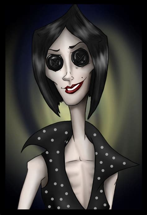 A Digital Painting Of A Woman With Black Hair And Big Eyes Wearing Polka Dot Dress
