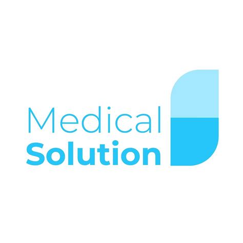 Medical Solution Logo For Medicine Brand Pikvector
