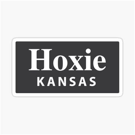 Hoxie Kansas Sticker For Sale By Everycityxd2 Redbubble