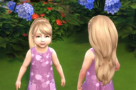Confident Ponytail For Toddlers At My Stuff Sims 4 Updates