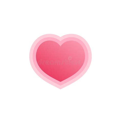 Red Heart Icon Isolated On Background For Social Media Love Icon Stock