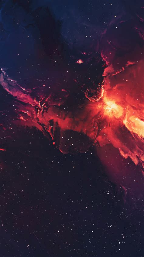 1440x2560 Galaxy Space Stars Universe Nebula 4k Samsung