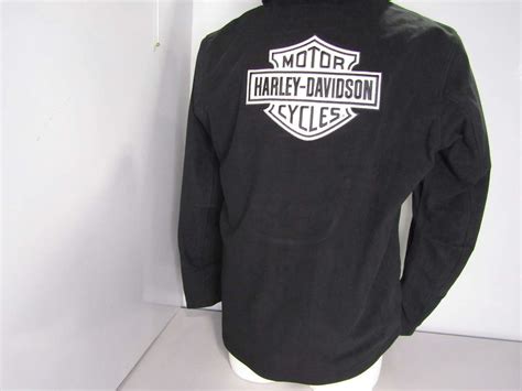 Harley Davidson Men S US XL Roadway II Waterproof Fleece Jacket Black