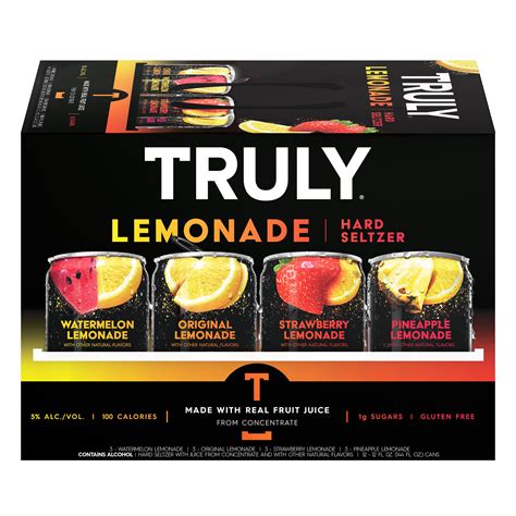 Truly Hard Seltzer Lemonade Seltzer Variety Pack 12 Oz Cans Shop Malt