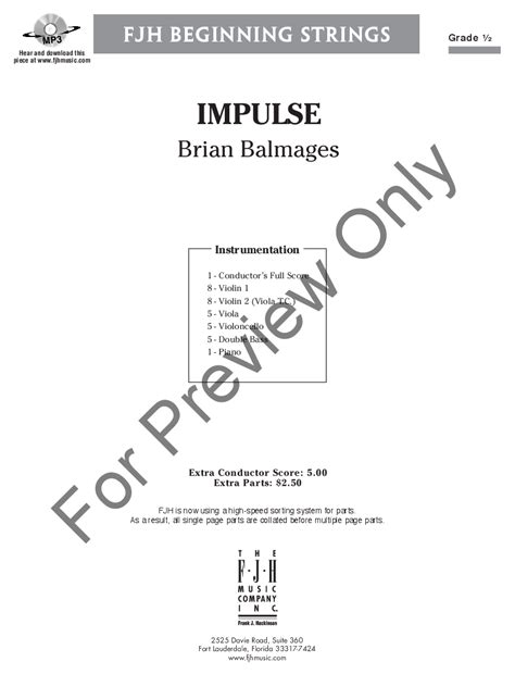 Impulse By Brian Balmages Jw Pepper Sheet Music