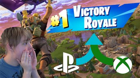 Epic Fortnite Cross Play Ps4 And Xbox One Gameplay Youtube