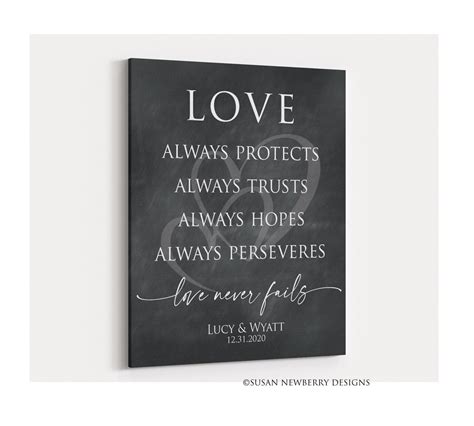 Love Always Protects Always Trusts Always Hopes Love Never Etsy