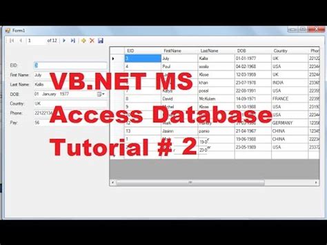 Conectar Bd Access Con Excel A Visual Basic Net Descargar Libros Gratis