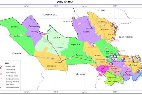 The district capital lies at long hồ. Tiềm năng phát triển đô thị của huyện Đức Hoà Long An