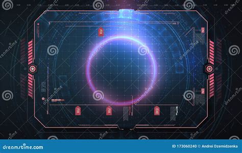 Hud Ui Gui Futuristic Frame User Interface Screen Elements Abstract