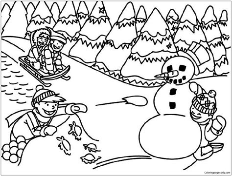Winter Season Coloring Pages Crafts And Worksheets For Preschool