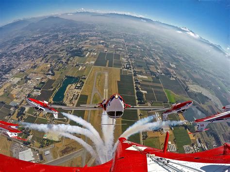 Canadian Forces Snowbirds Performing At The Abbotsford Air Show Photo
