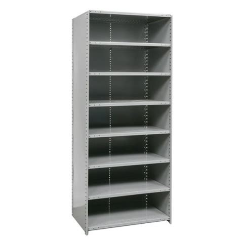 Closed Metal Shelving Unit With 8 Shelves Extra Heavy Duty