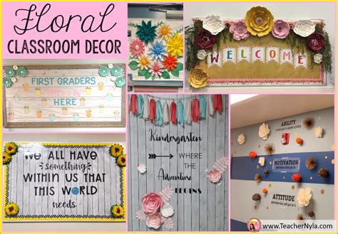 Floral Classroom Theme Decor Ideas Nylas Crafty Teaching