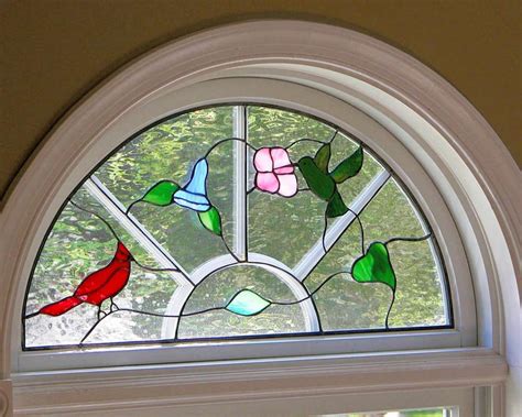Half Round Stained Glass Window Patterns Glass Designs