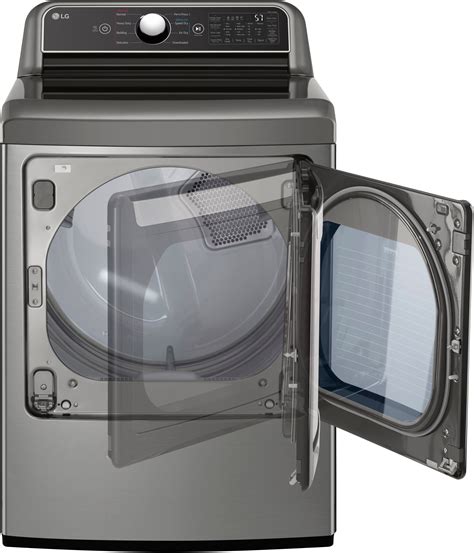 Lg 73 Cu Ft Smart Electric Dryer With Easyload Door Graphite