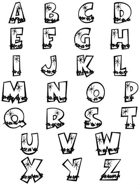 30 Alphabet Bubble Letters Free Alphabet Templates