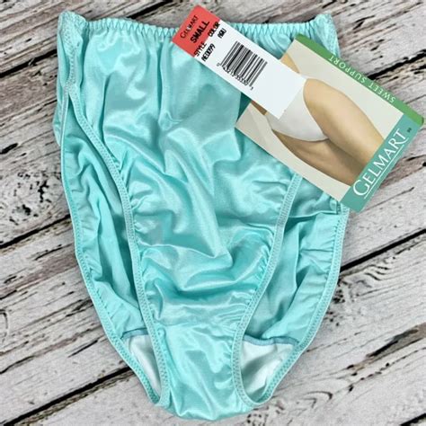Nwt Deadstock Vintage Satin Panty Silky Panties Blue Old Stock Fairy