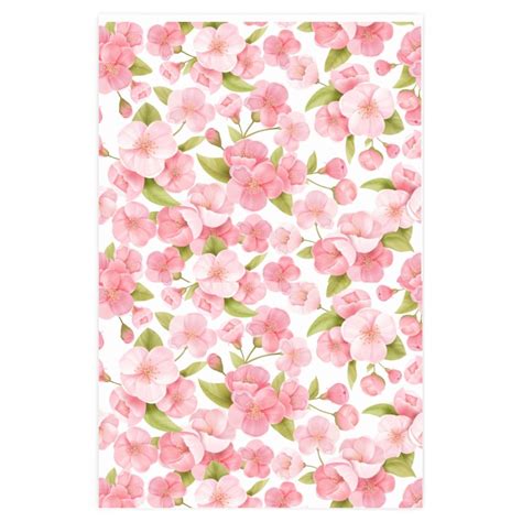 Cherry Blossom Wrapping Paper 90 Gsm Fine Art Paper Etsy