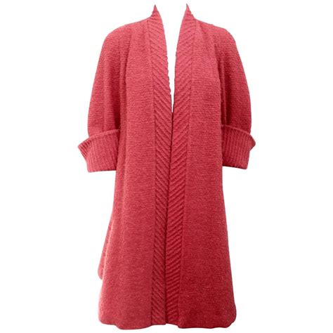 1950s Salmon Pink Wool Swing Coat Wool Swing Coat Fur Coat Vintage
