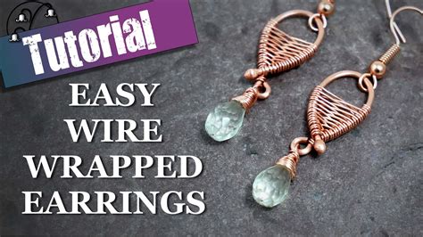 Easy Wire Wrapped Earrings Youtube