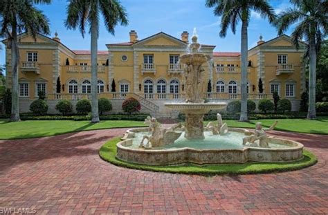 68 Million Beachfront Mansion In Naples Fl Homes Of The Rich