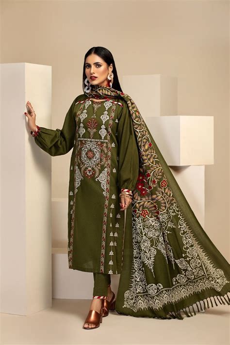 Nishat Linen Winter Dresses Collection Khaddar Linen Karandi Wool Umstitched Suits 6
