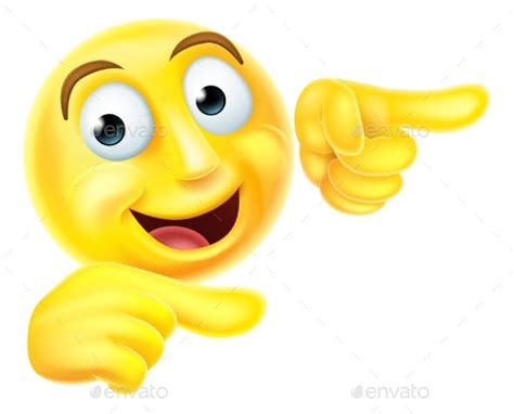 Emoji Emoticon Smiley Pointing By Krisdog Graphicriver